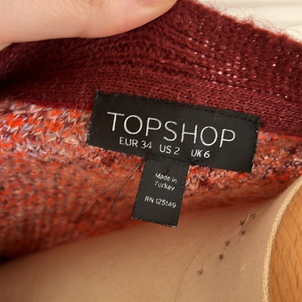Topshop Patterned Cardigan - Picture 8 of 9